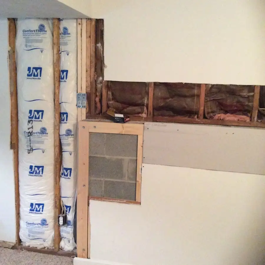 Wall insulation replacement during Contents Cleaning & Restoration in Lacey
